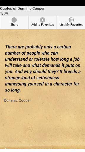 Quotes of Dominic Cooper