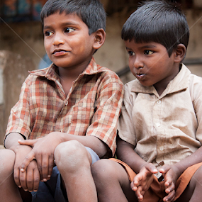 happiness by the roadside by Vinod Nanaiah - People Street & Candids