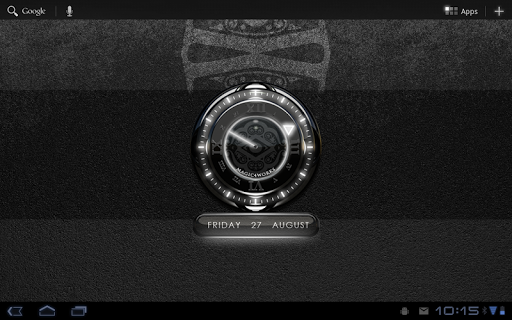 【免費娛樂App】Silver Glow Magic Clock Widget-APP點子