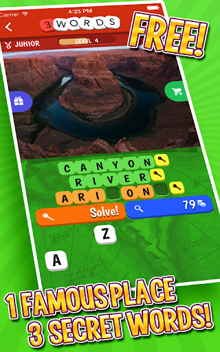 【免費拼字App】3 Words: Geography-APP點子