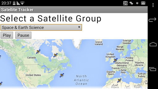Satellite Tracker Location