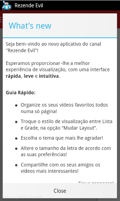 Android application Rezende Evil screenshort