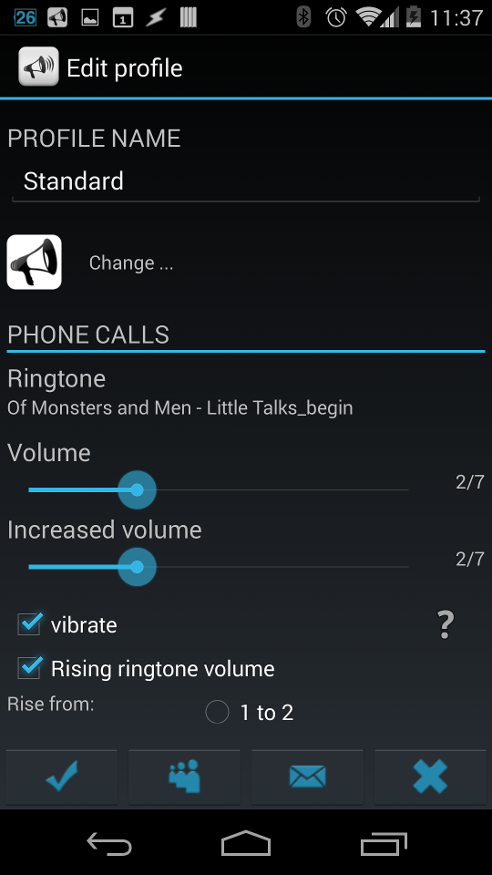 Smart Sound Profiles Screen 3