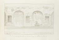 Gezicht op muur van Naumachie in Taormina