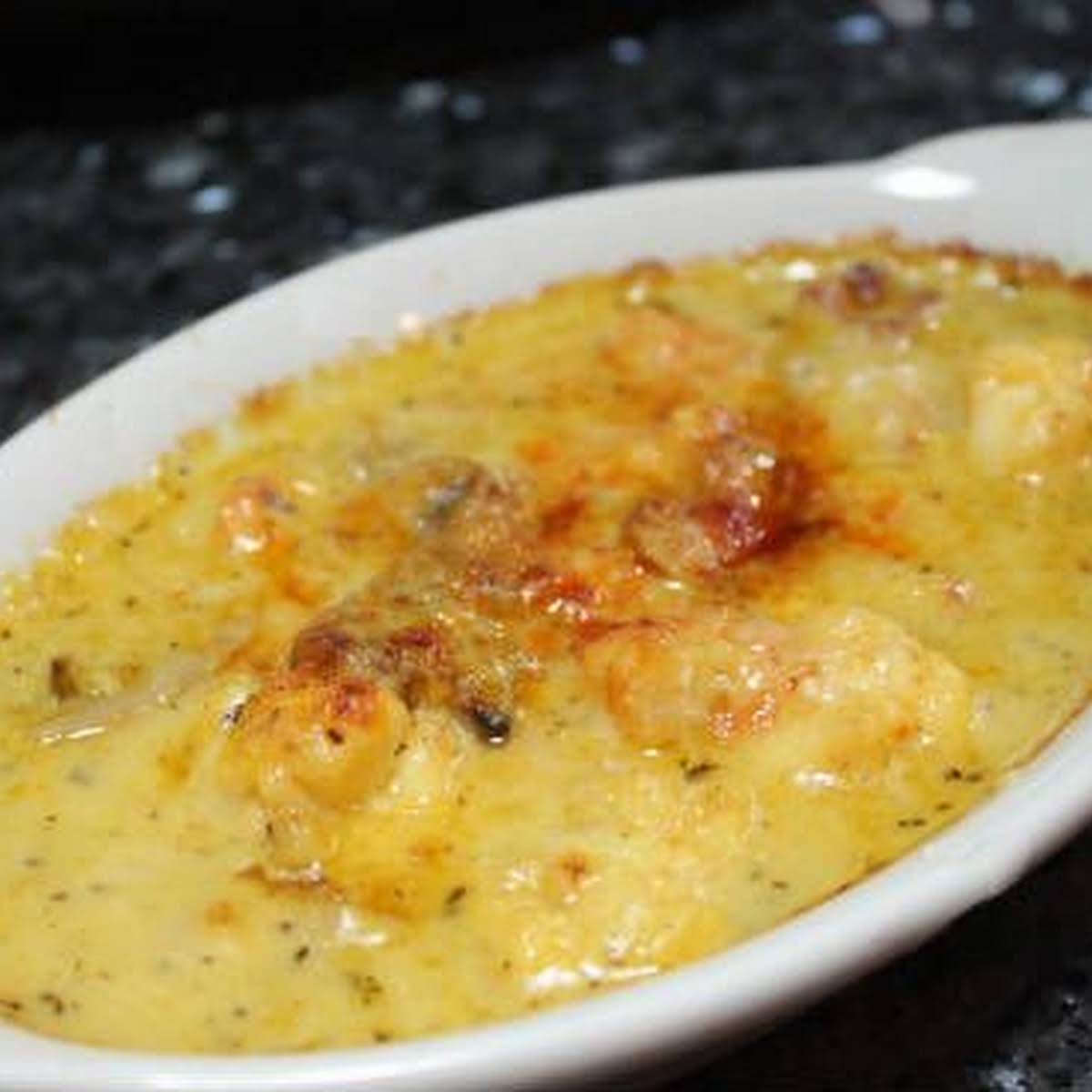 Garlic Shrimp Au Gratin Recipe