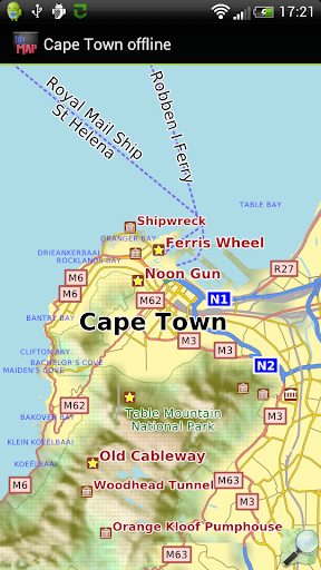 Cape Town offline map