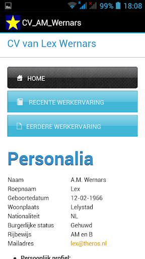 CV van Lex Wernars