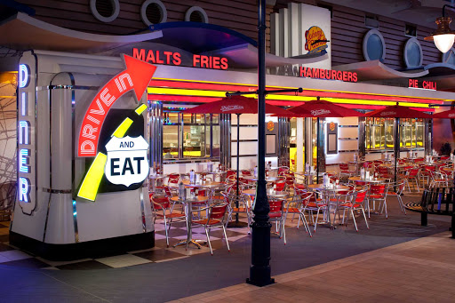 Allure-of-the-Seas-Johnny-Rockets - Hankering for a burger and fries? Johnny Rockets aboard Allure of the Seas will hit the spot. 