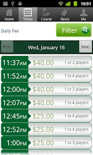Santa Teresa Tee Times Screenshots 1