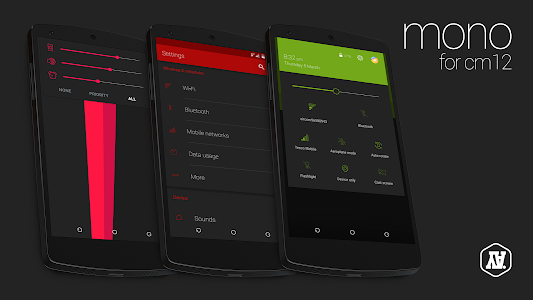 Screenshot mono charcoal for cm12 v1.9