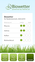 Biowetter APK ภาพหน้าจอ #3