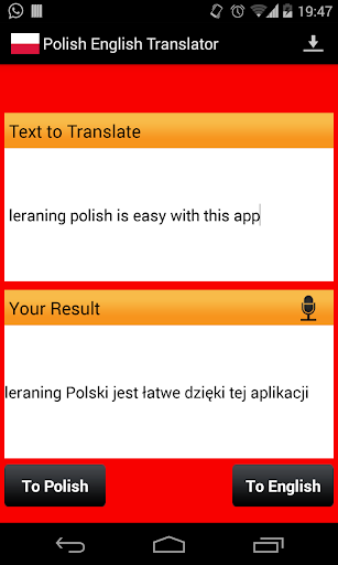 Polish English Translator