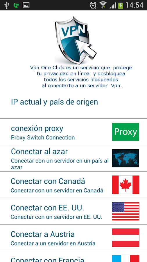   Vpn One Click: captura de pantalla 