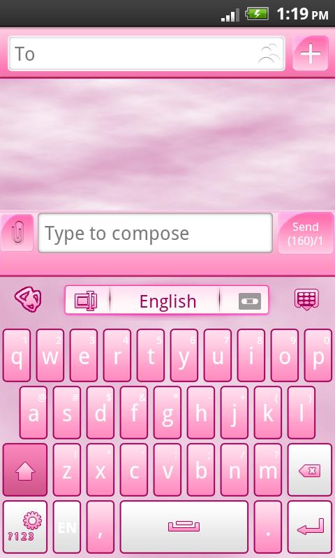Android application GO Keyboard Theme Pro Pink screenshort