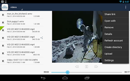 ownCloud - screenshot thumbnail
