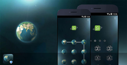 AppLock Theme - Night Earth