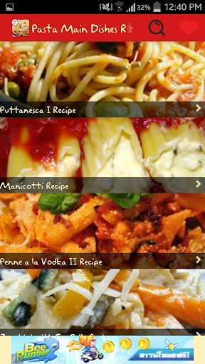 Pasta Main Dishes Recipes