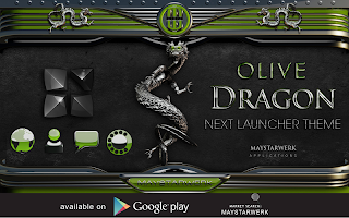 Captura de pantalla de dragon digital clock olive APK #11