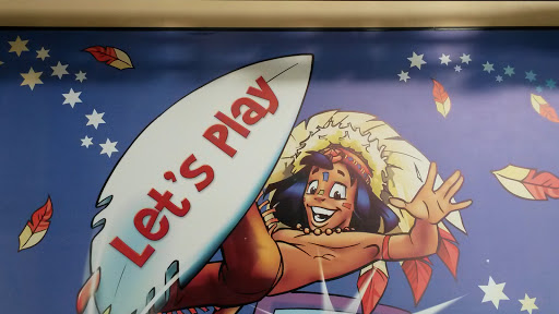 Let's Play Surfing Mural at the Spur
