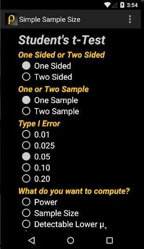 Simple Sample Size