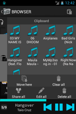E Player Plus (Music Player) Screen 3