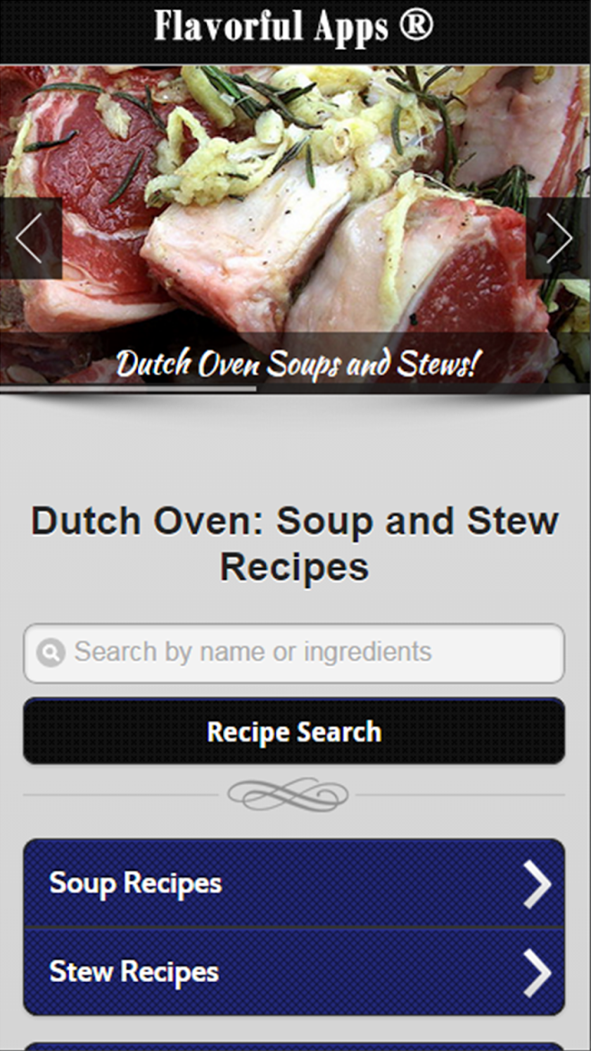 Dutch Oven Soup &amp; Stew Recipes Screen 1