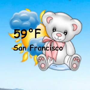 Teddy Bear Weather Widget