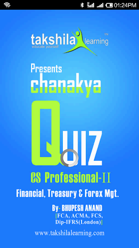 Chanakya Quiz - CS - Fin Mgmt