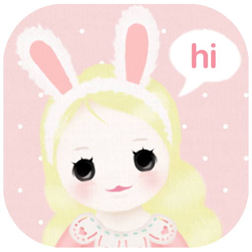 러브루시 Pink Doll 핑크돌 카카오톡테마 LOGO-APP點子