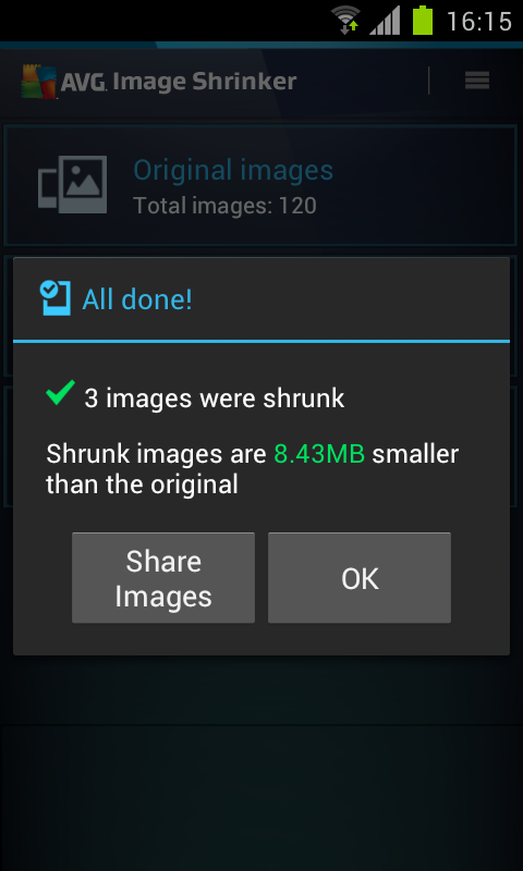 AVG Image Shrink & Share - screenshot