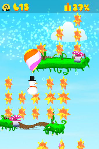 Snowman Falldown Game