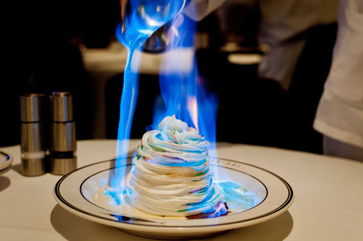 Baked Alaska at the Oceanaire Seafood Room in the Gaslamp District of San Diego