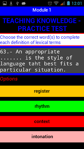 TKT:English Exam Module 01