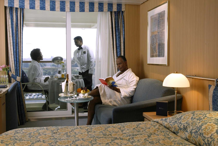 Dining service on Celebrity Millennium allows you to enjoy your breakfast in the privacy and comfort of your suite.