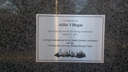 Atilio Villegas Memorial Plaque