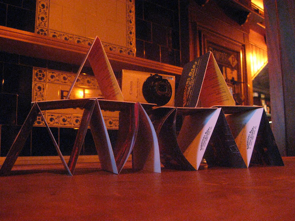 Joe constructed this at a bar in Belfast during a very serious conversation about life and stuff that matters. How meta.