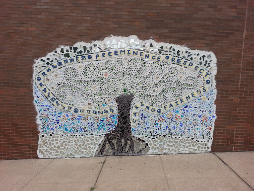 Highland Park School Mosaic Tree