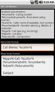 NE Call Memo