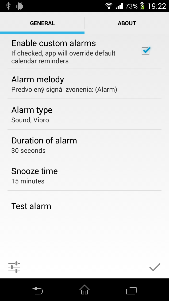 Android application Event Reminder KEY screenshort