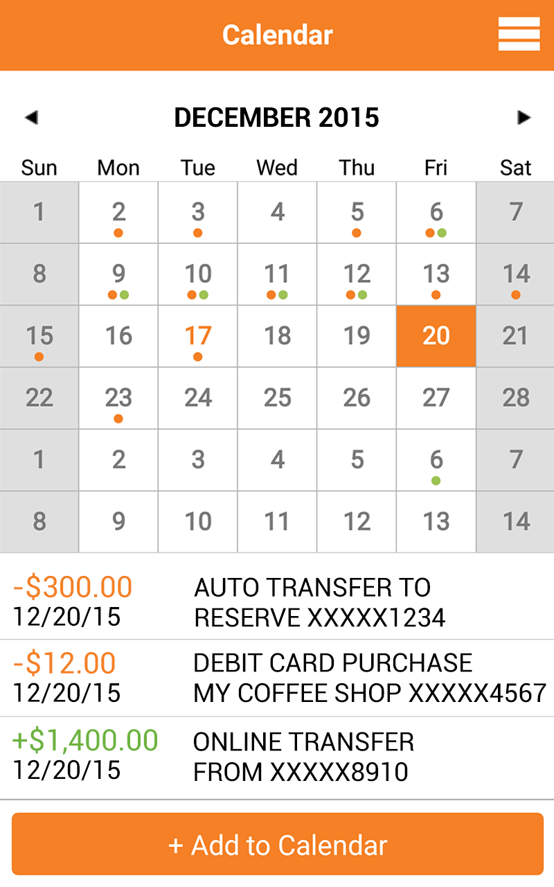 Virtual Wallet by PNC Screen 2
