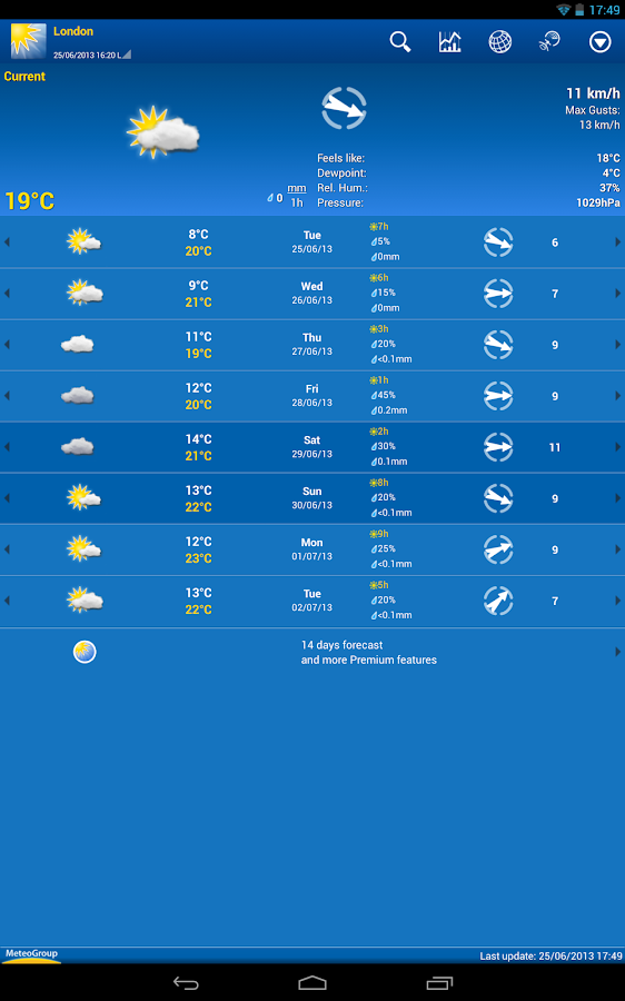 WeatherPro - screenshot