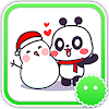 Stickey Christmas Panda