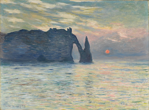 The Cliff, Étretat, Sunset