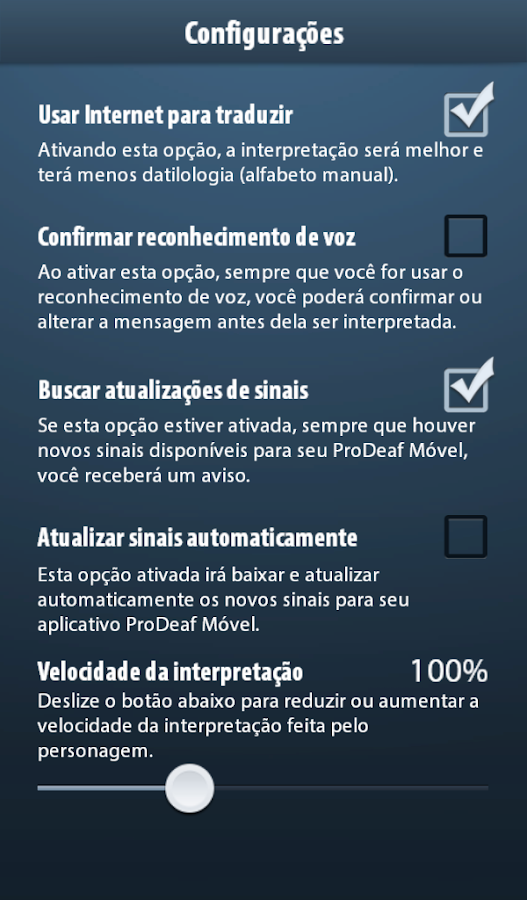 ProDeaf Tradutor para Libras - screenshot