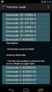 Download PS4 Error Guide APK