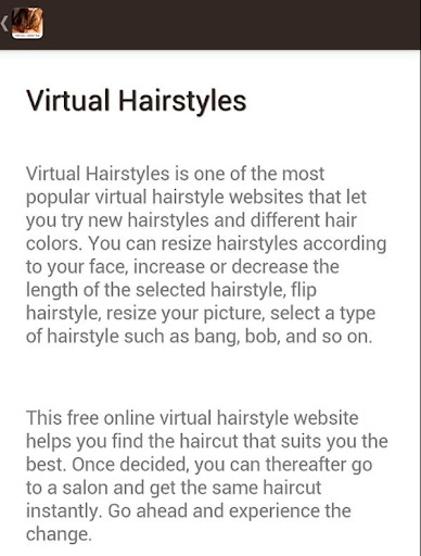 Virtual Hairstyles
