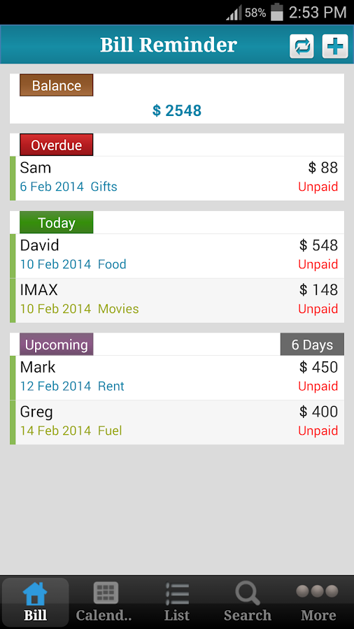 Bill Reminder Expense Tracker Android Apps on Google Play