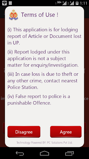 UPP Lost Report App