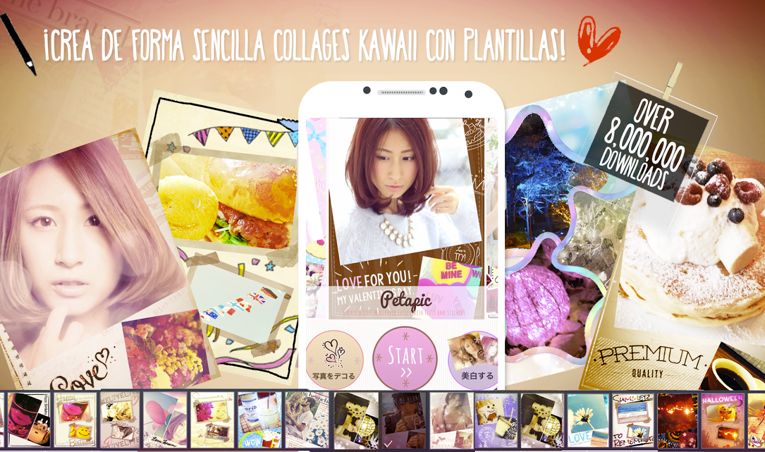 Petapic - Photo Collage App - pantalla