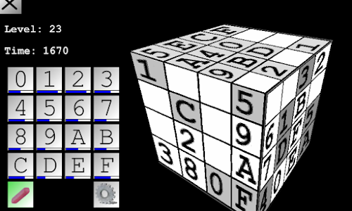 Android application Sudoku 3D screenshort